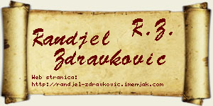 Ranđel Zdravković vizit kartica